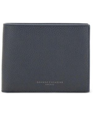 Gianni Chiarini Logo-Stamp Leather Wallet - Blue