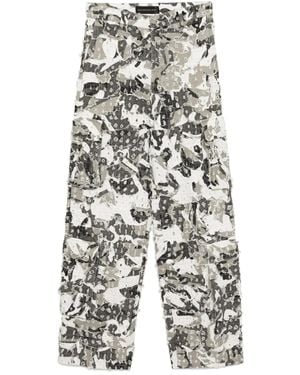 Who Decides War Gerafelde Cargo Broek - Wit