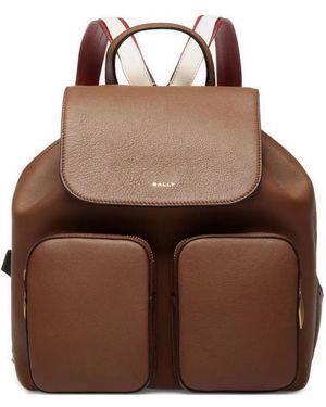 Bally Code Backpack - Brown