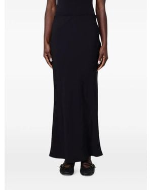 Hanita Jupe Longue En Jersey - Black