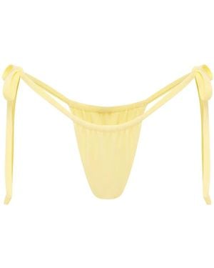FAE SWIM Birdie Tie-Side Bikini Bottoms - Yellow