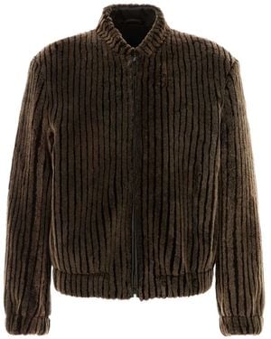 Giorgio Armani Chaqueta bómber con cremallera - Negro