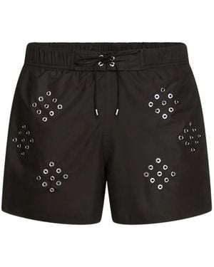 Ludovic de Saint Sernin Eyelets Swim Shorts - Black