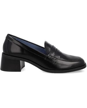 Blue Bird Shoes Leather Loafers - Black