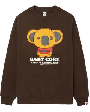 AAPE BY A BATHING AP Baby Core Sweatshirt - Brown