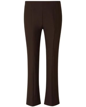 Peserico Pressed-Crease Flared Pants - Brown