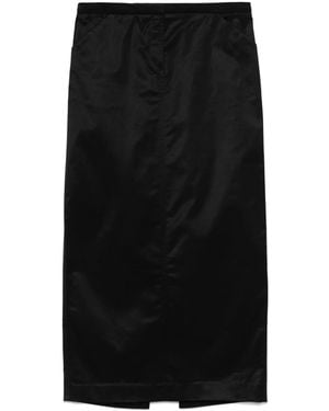 TOTEME Straight Midi Skirt - Black