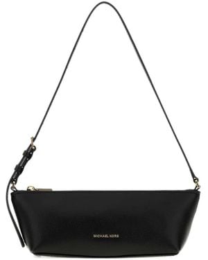 MICHAEL Michael Kors Bolso De Hombro Laila Pequeño De Cuero Granulado - Negro