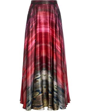 ROKSANDA Ameera Silk Maxi Skirt - Red
