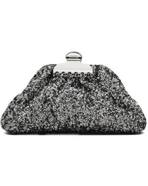 Marc Jacobs Small Claw Clip Sequins Clutch Bag - Grey