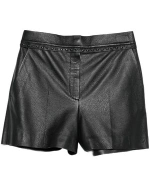 Fendi Leather Shorts - Grey