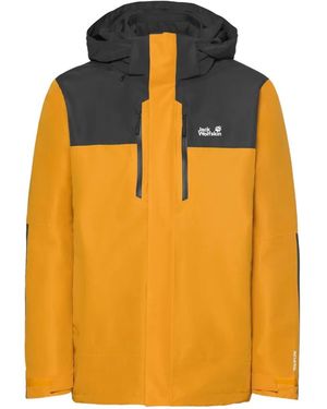 Jack Wolfskin Giacca Jasper Pro 3In1 Con Design Color-Block - Arancione