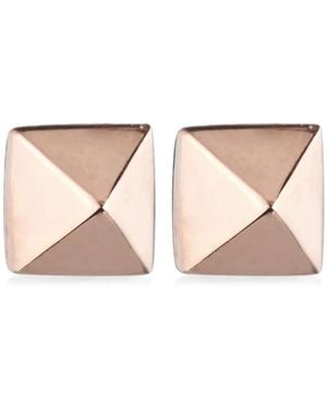 Eddie Borgo Pendientes Con Aplique Piramidal - Rosa