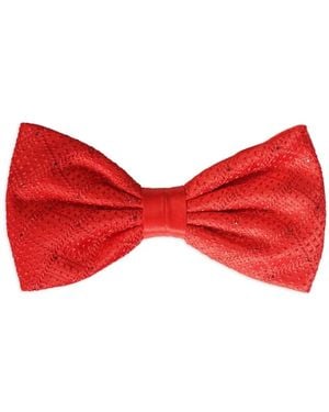Stefano Ricci Crystal-Embellished Embroidered Bow Tie