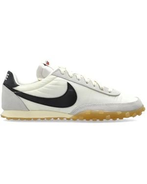 Nike Waffle Racer Lace-Up Trainers - White
