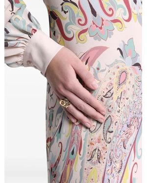 Etro Anello A Fiore - Rosa