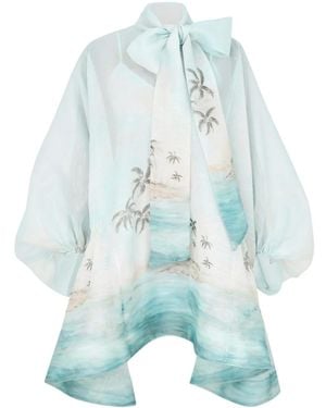 Zimmermann Illuminate Minidress - Blue