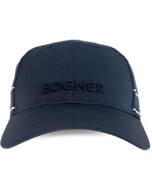 Bogner Joshi Logo-Embroidered Stripe-Detail Baseball Cap - Blue