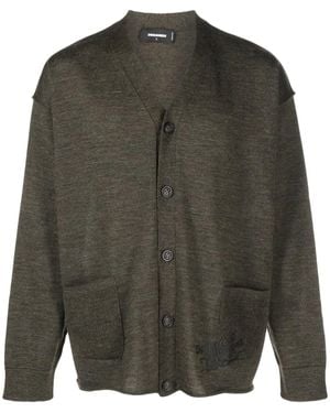 DSquared² Vネック カーディガン - グレー