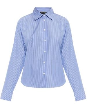 Rag & Bone Striped Buttoned Shirt - Blue
