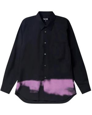 COMME DES GARÇON BLACK Spray-Paint Shirt - Blue