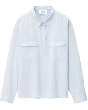 Ba&sh Porzia Front-Pocket Buttoned Shirt - White