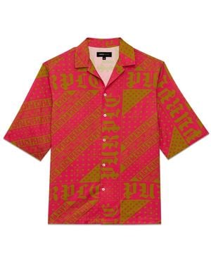 Purple Brand Bandana-Print Cotton Shirt - Red