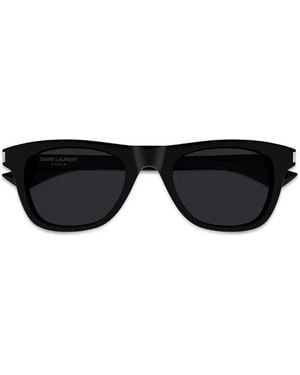 Saint Laurent Lunettes De Soleil À Monture Rectangulaire - Black