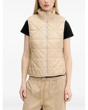 HUGO Quilted Gilet - Natural