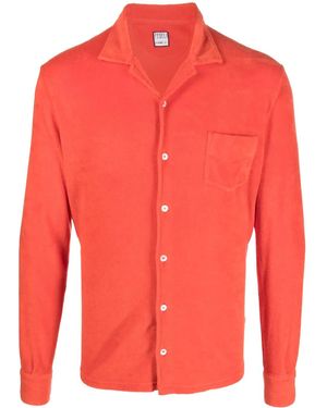 Fedeli Polo En Coton Éponge - Red