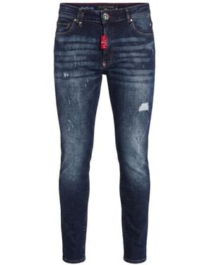 Philipp Plein Slim-Fit Jeans Basic - Blue