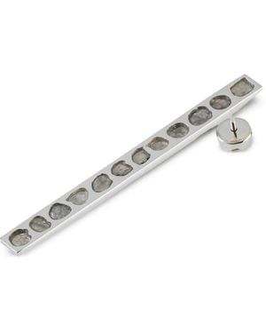 Parts Of 4 Plate Diamond Earring - Metallic
