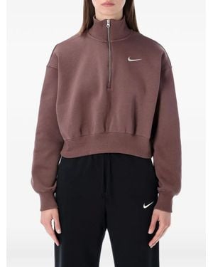 Nike Half-Zip Sweatshirt - Purple