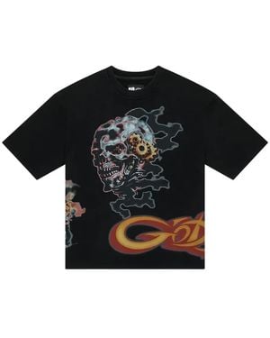 Godspeed T-Shirt P.Y.P Con Stampa - Nero