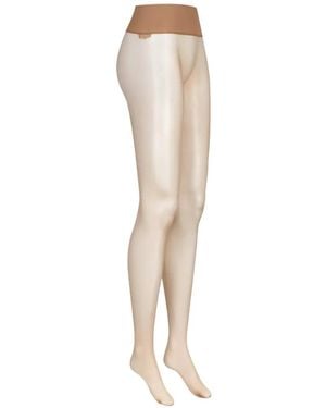 Maison Close Seamless Crotchless Tights Semi-Sheer Tights - Natural