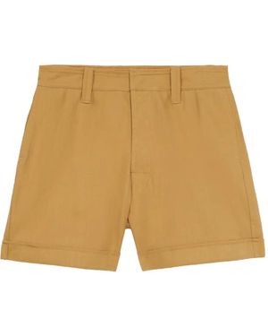 Fortela Cotton Twill Shorts - Natural