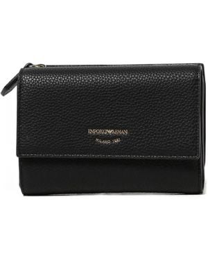 Giorgio Armani Zip Fastening Wallet - Black