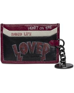Zadig & Voltaire Sunny Pass Punk Cardholder - Purple