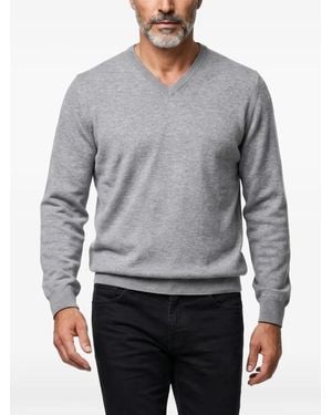 Brunello Cucinelli V-Neck Cashmere Sweater - Grey