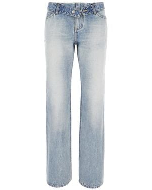 McQueen Vaqueros Con Efecto Degradado - Azul