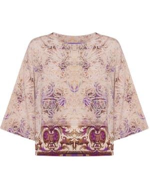 Pierre Louis Mascia Adanastr Paisley-Print T-Shirt - Pink