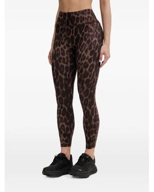 adidas Leopard-Print Leggings - Brown