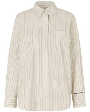 Samsøe & Samsøe Camicia Salova Bone St - White