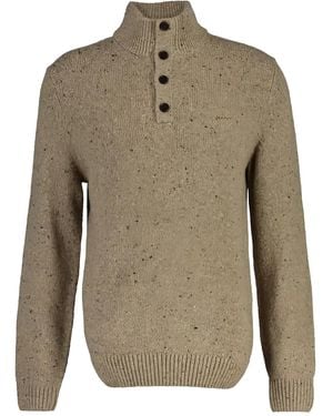 GANT Buttoned Jumper - Green