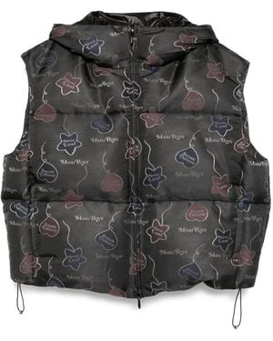 MASU Falling Balloon Down Vest Jacket - Black