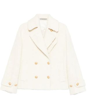 Tagliatore Sheila double-breasted coat - Weiß