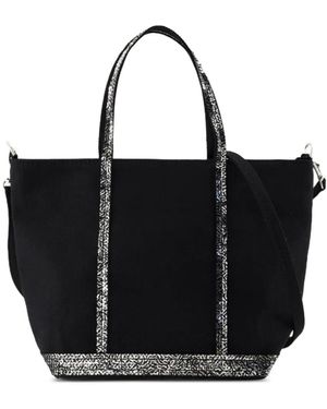 Vanessa Bruno Small Cabas Sequin-Trimmed Tote Bag - Black