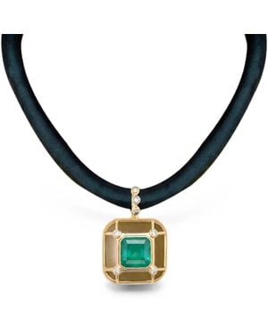 DENISE CASSOU Embelish Emerald Necklace - Metallic