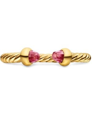 David Yurman Micro Cablespira Flex Open Ring - Metallic