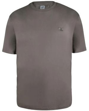 C.P. Company Logo-Patch Cotton T-Shirt - Grey